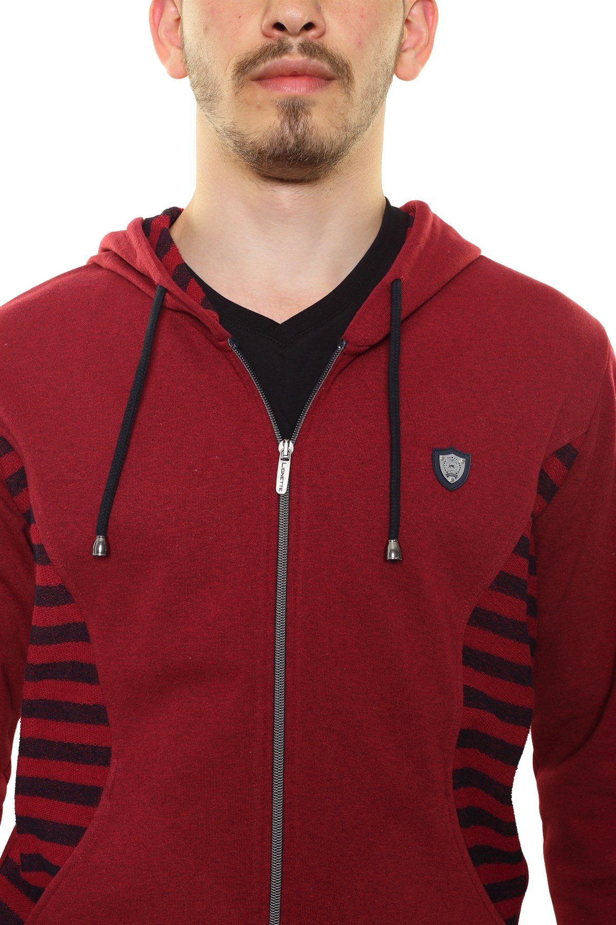 Kapşonlu Fermuarlı Sweatshirt 