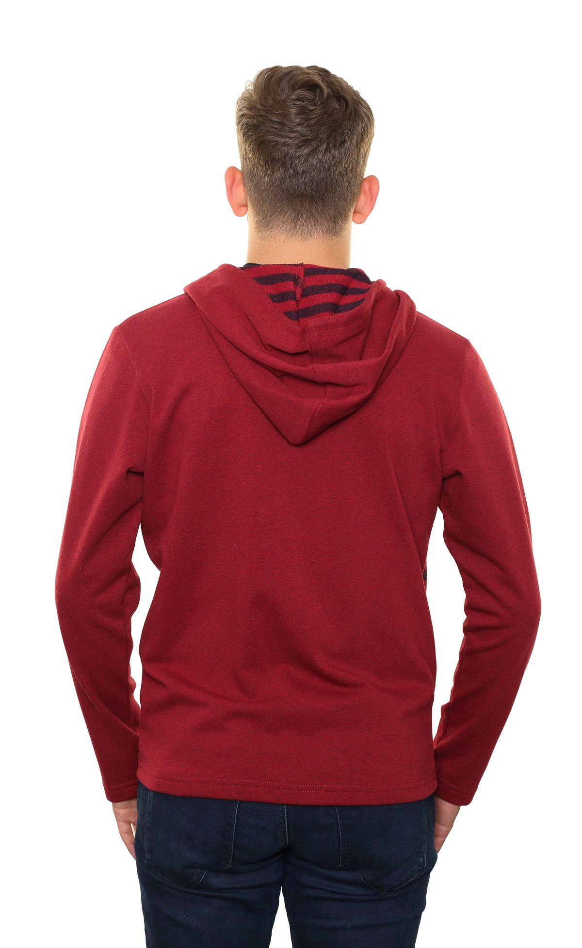 Kapşonlu Fermuarlı Sweatshirt 