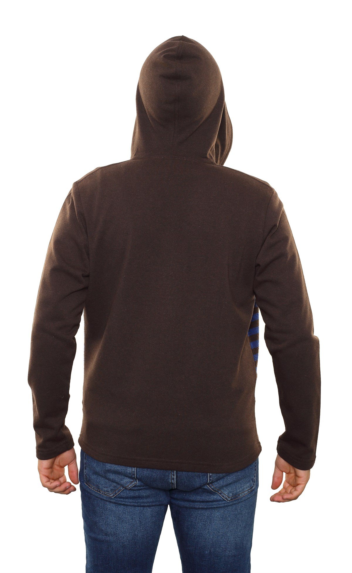 Kapşonlu Fermuarlı Sweatshirt 