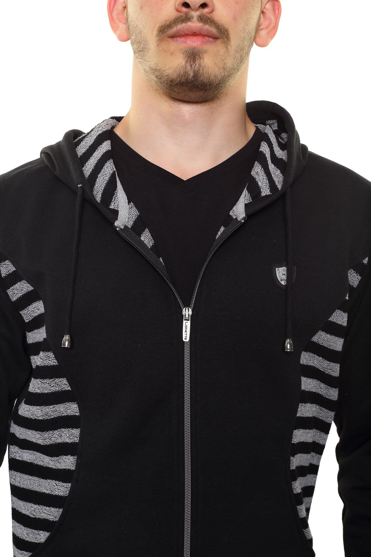 Kapşonlu Fermuarlı Sweatshirt 