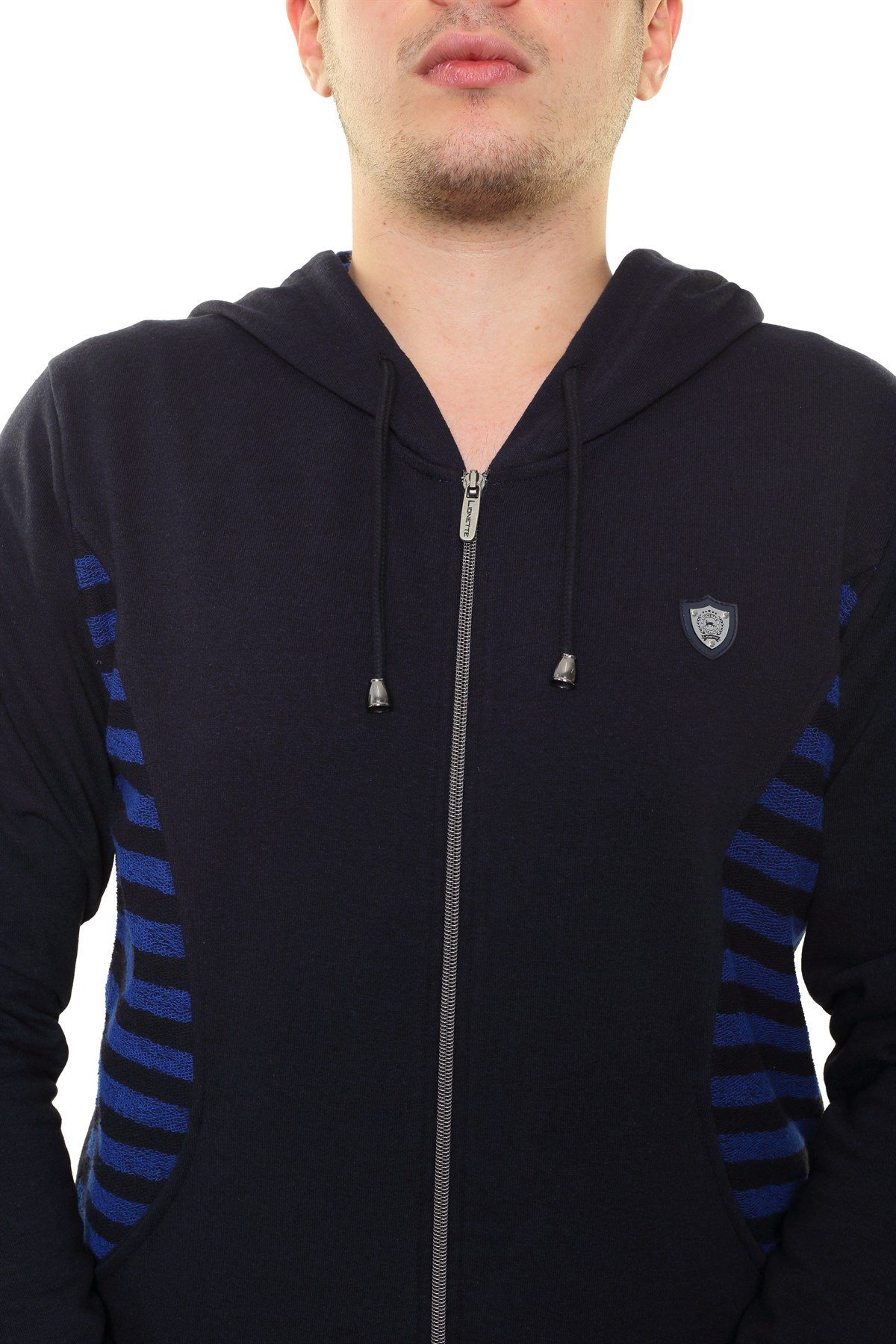 Kapşonlu Fermuarlı Sweatshirt 