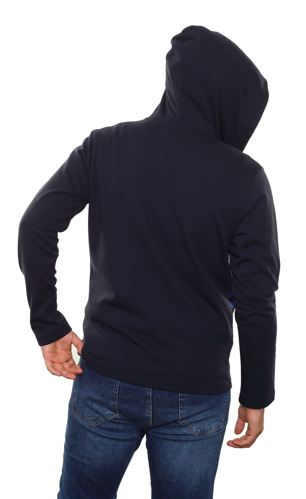 Kapşonlu Fermuarlı Sweatshirt 