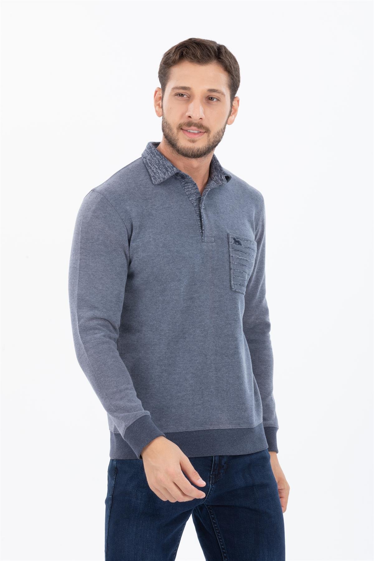 Polo Yaka Sweatshirt 