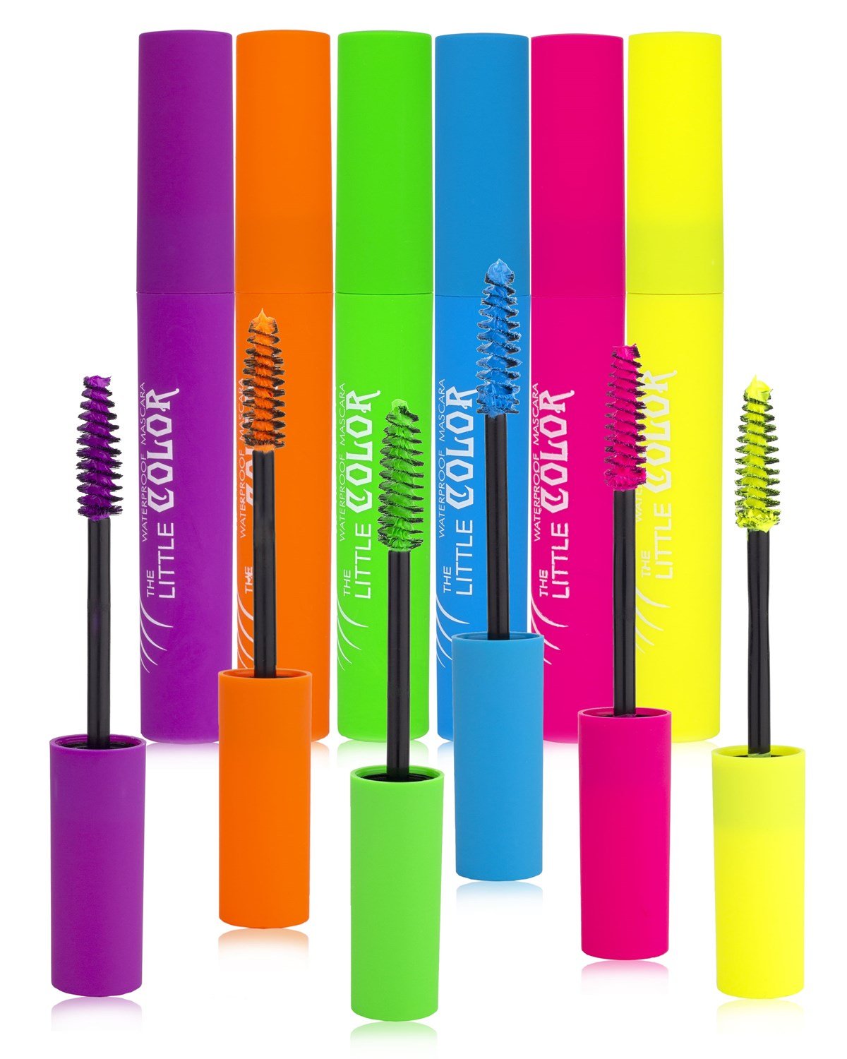 6 Renkli Neon Maskara Seti