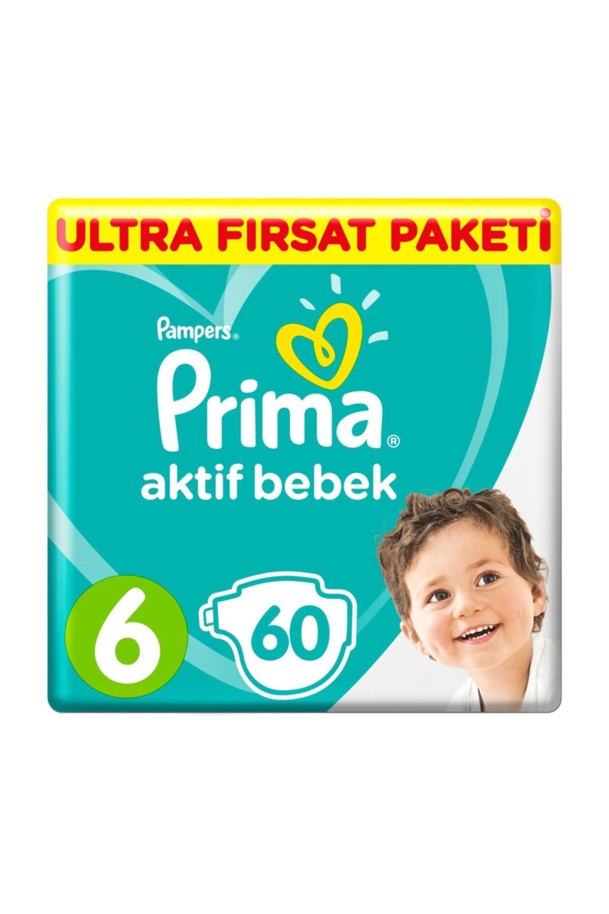Bebek Bezi Aktif Bebek 6 Beden 60 Adet Ultra Fırsat Paketi