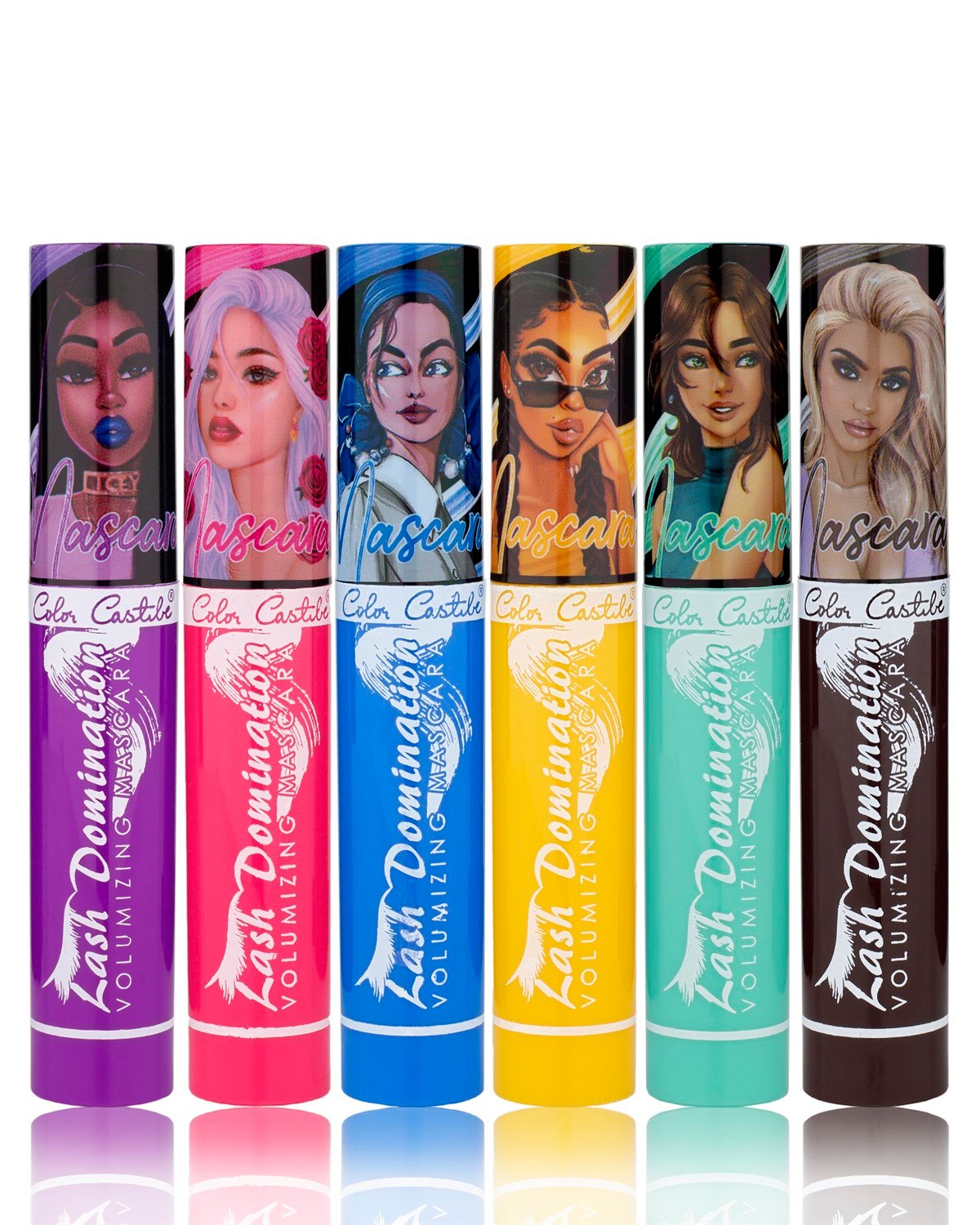 Color Castle  6 Renkli Neon Rimel Seti