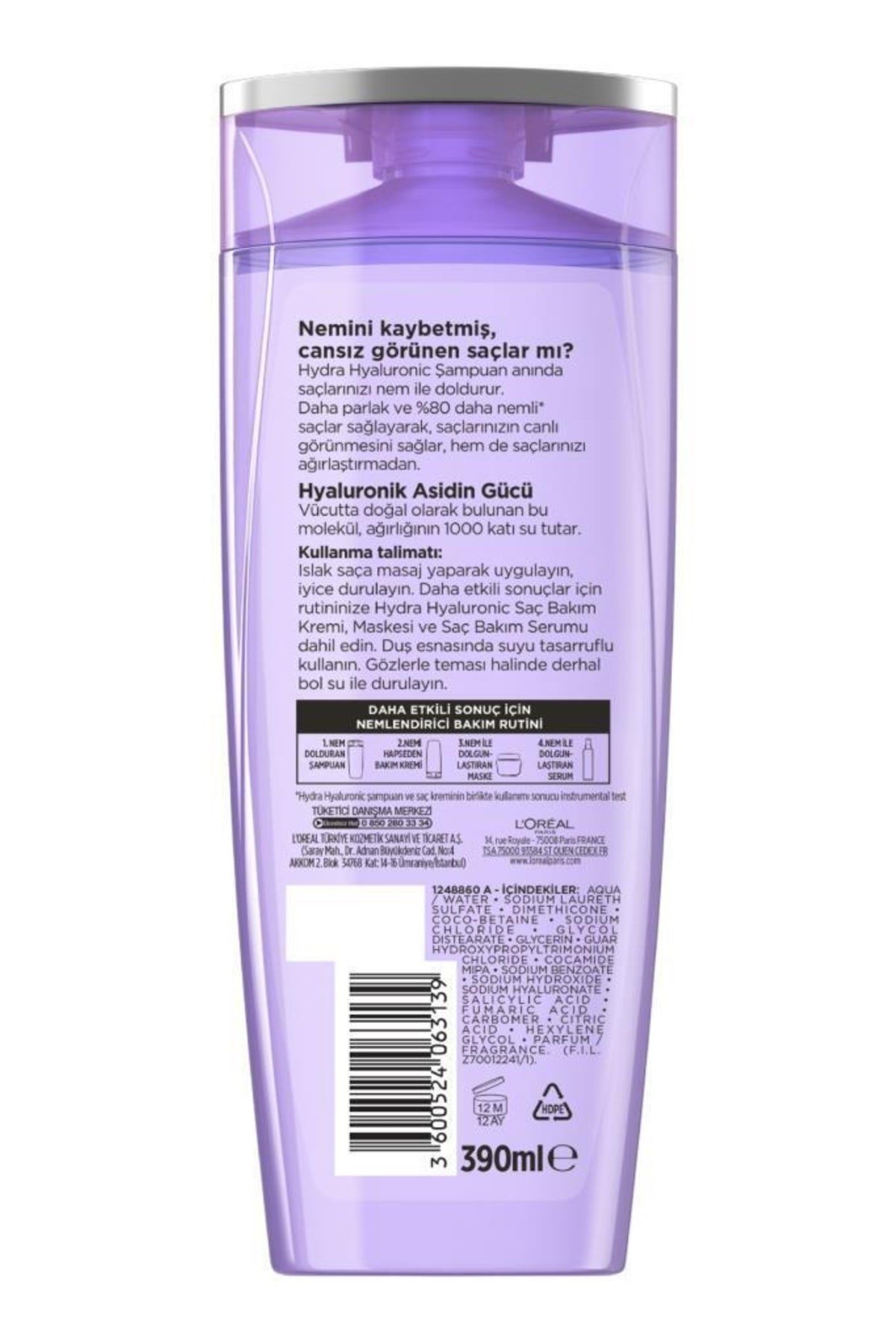 Hydra [hyaluronic] Nem Dolduran Şampuan 390ml
