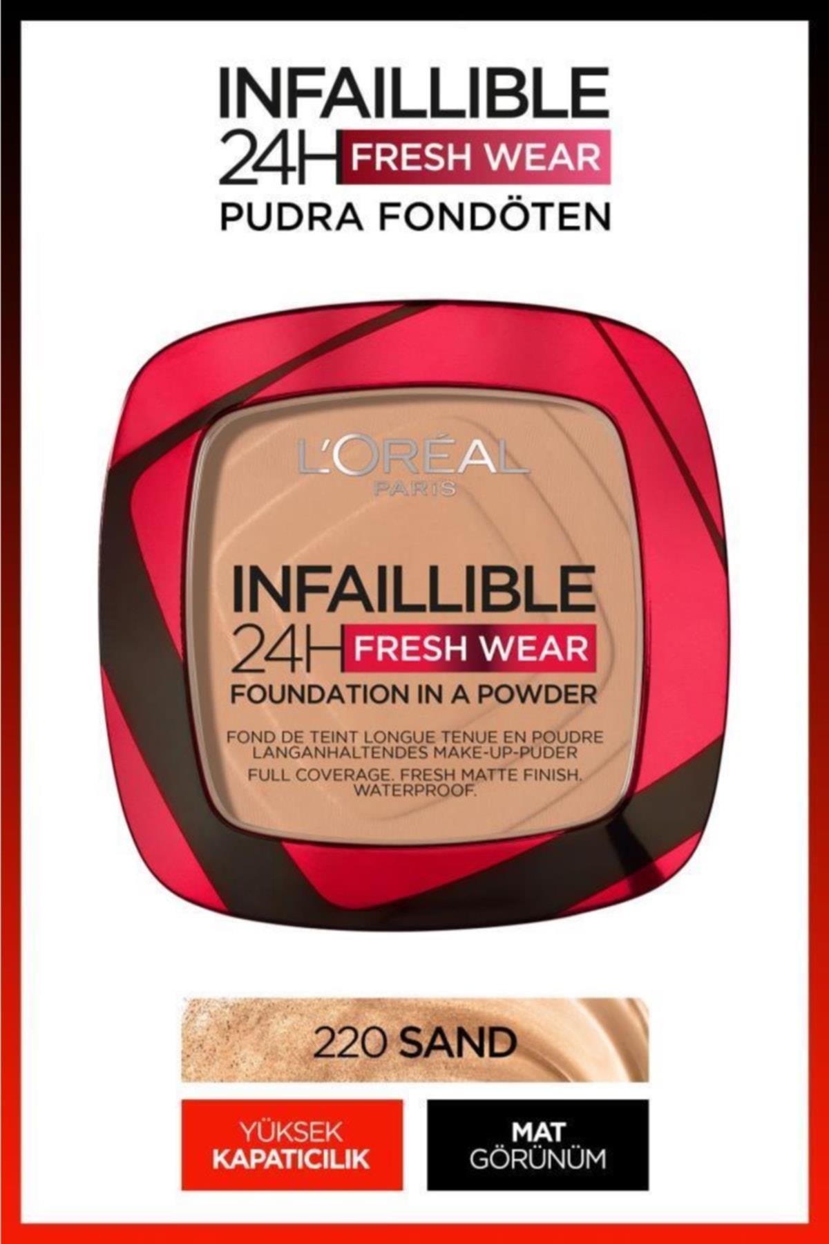 Infaillible 24h Fresh Wear Pudra Fondöten 220 Sand