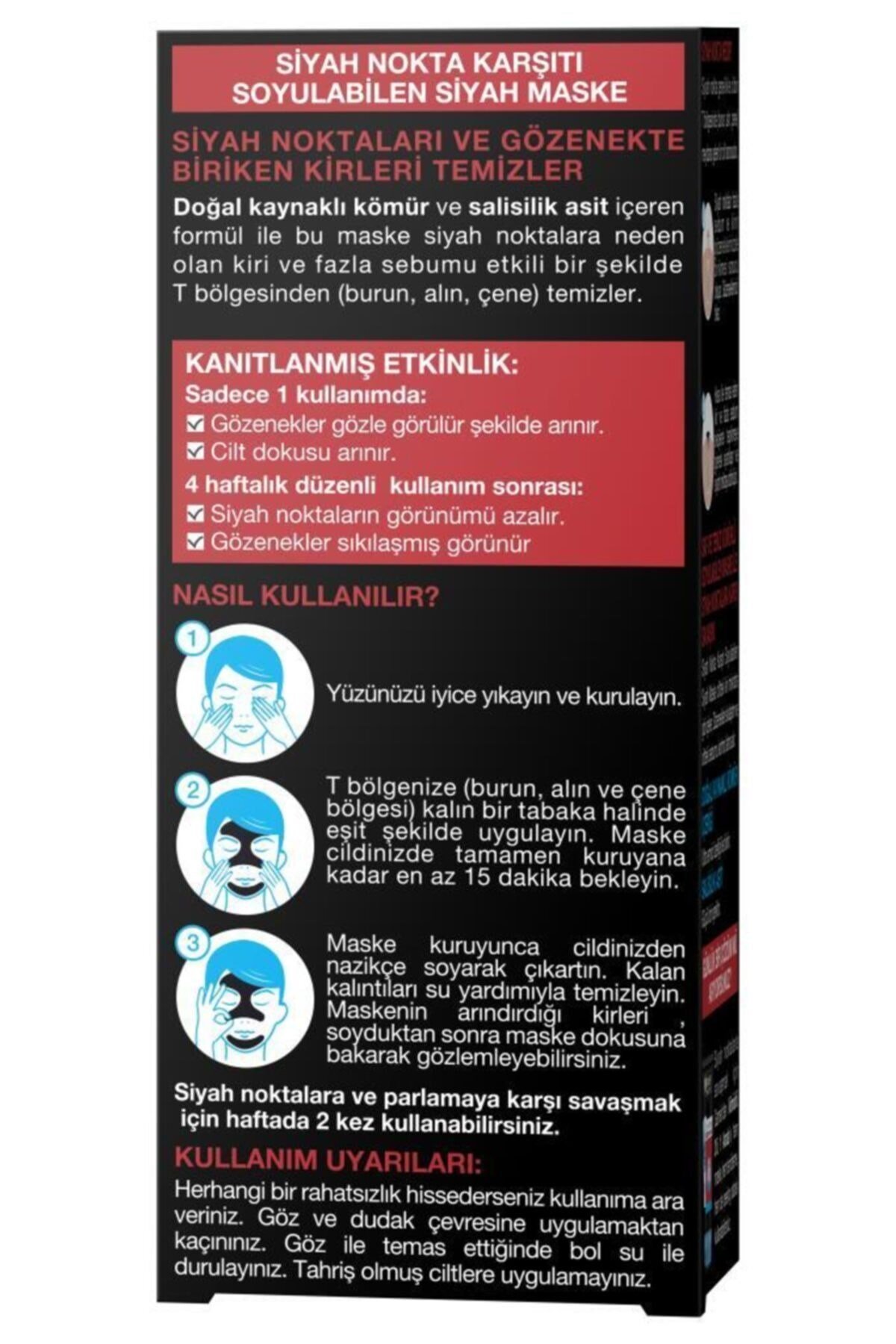 Kömürlü Siyah Nokta Karşıtı Soyulabilen Maske 50 ml 3600542168700
