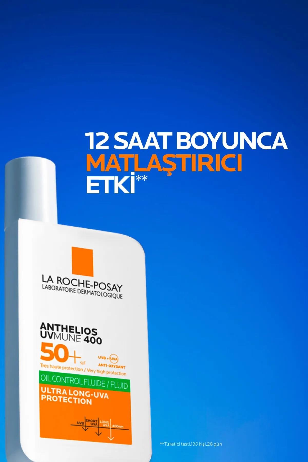 La Roche-Posay Anthelios UVmune 400 Oil Control Fluid 50 Faktör Güneş Kremi 50 ml