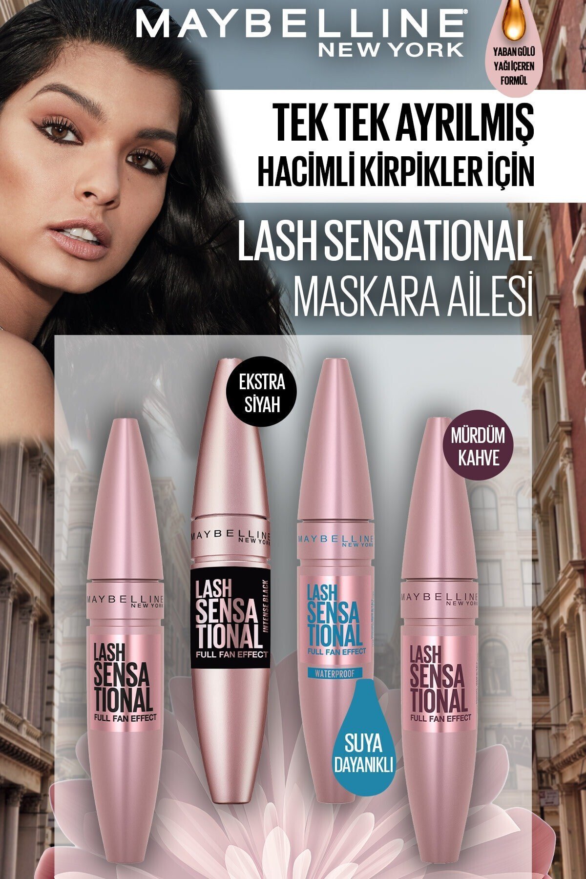 Lash Sensational Maskara - Burgundy Brown