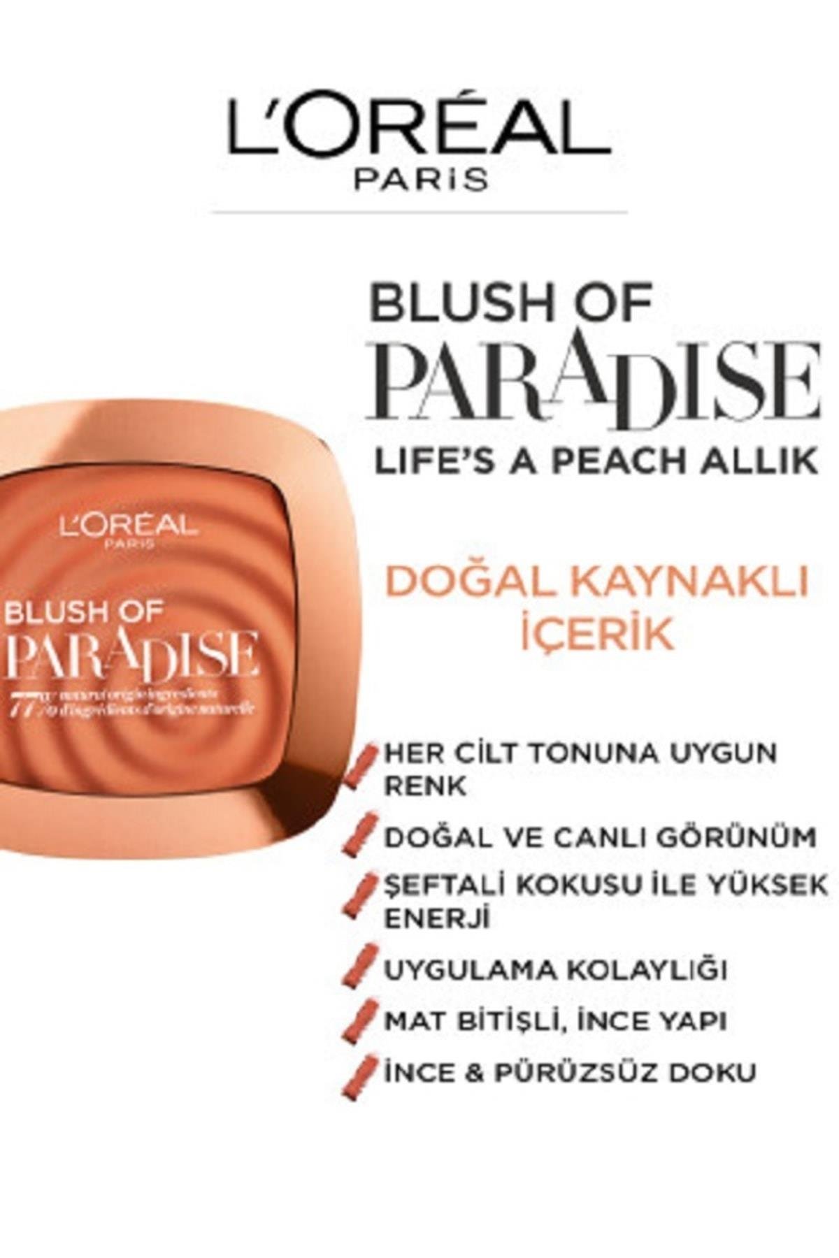 L'Oreal Paris Allık - Skin Awakening Blush 01 Life's A Peach