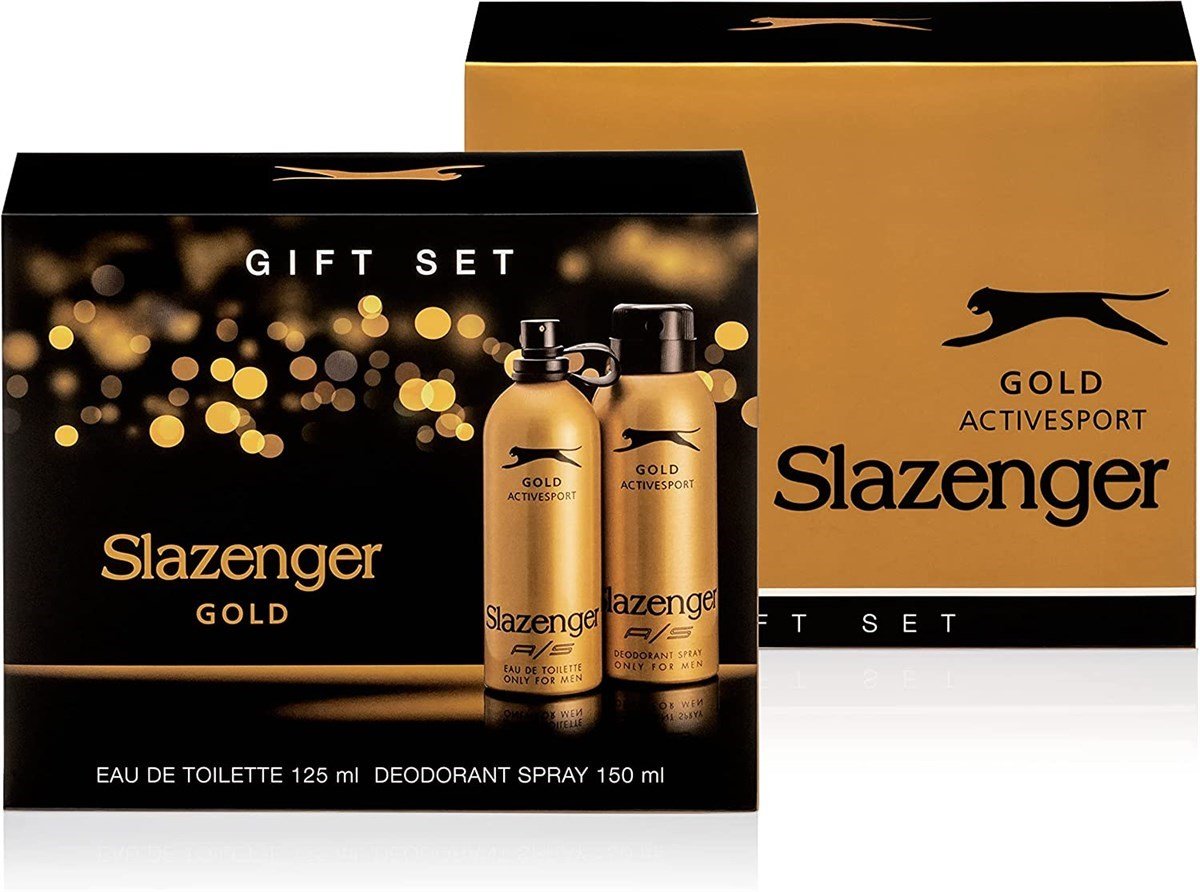 Slazenger Active Sport Gold EDT 125 ml + Deo Sprey 150 ml Erkek Parfüm Seti