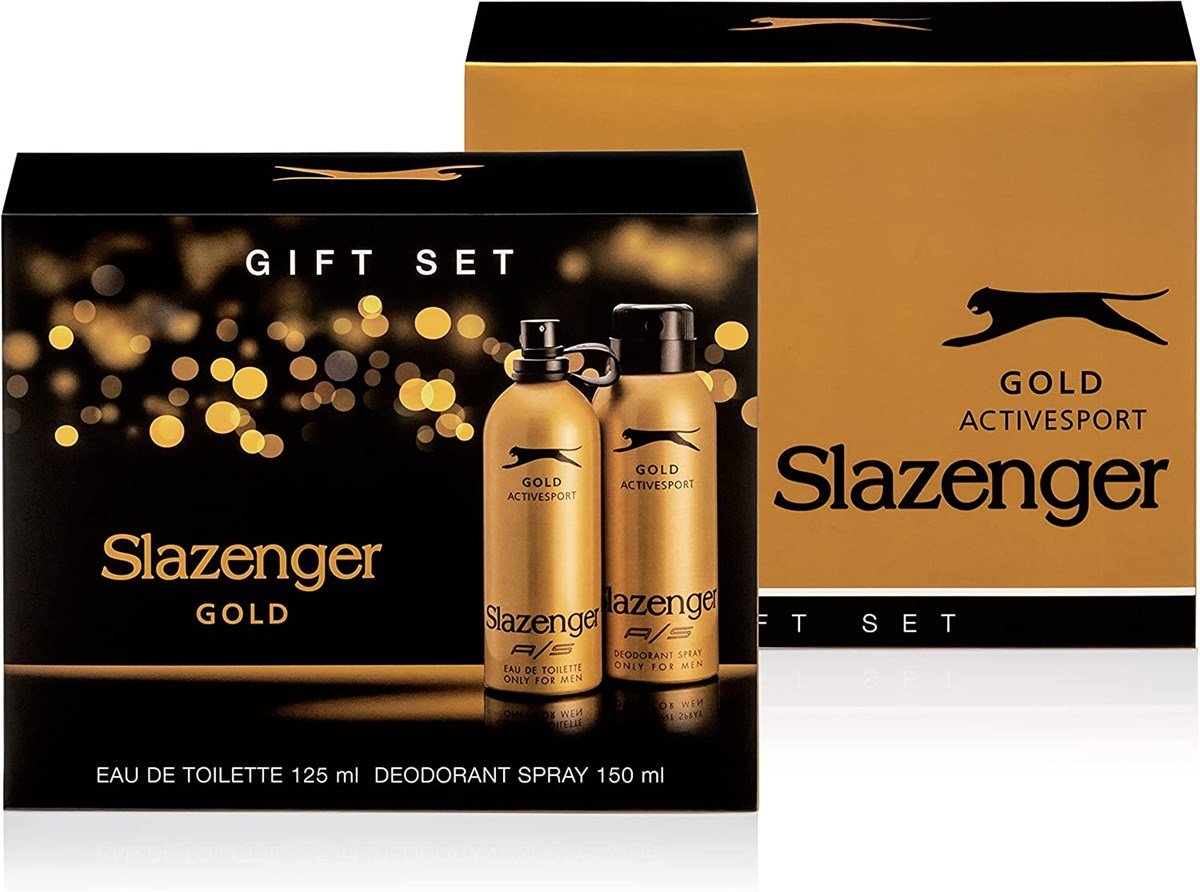 Slazenger Active Sport Gold EDT 125 ml + Deo Sprey 150 ml Erkek Parfüm Seti