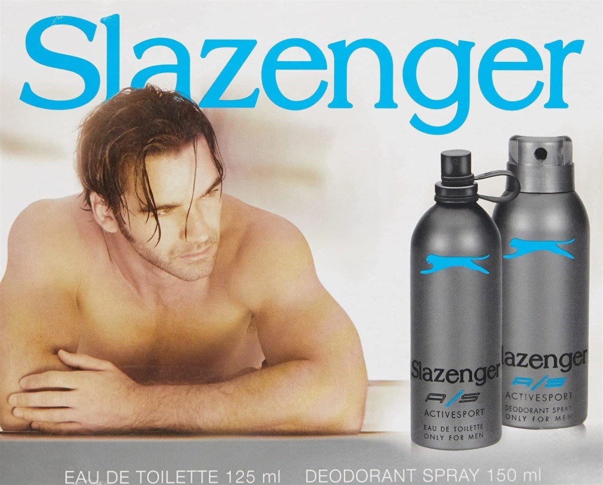 Slazenger Active Sport Mavi EDT 125 ml + Deo Sprey 150 ml Erkek Parfüm Seti