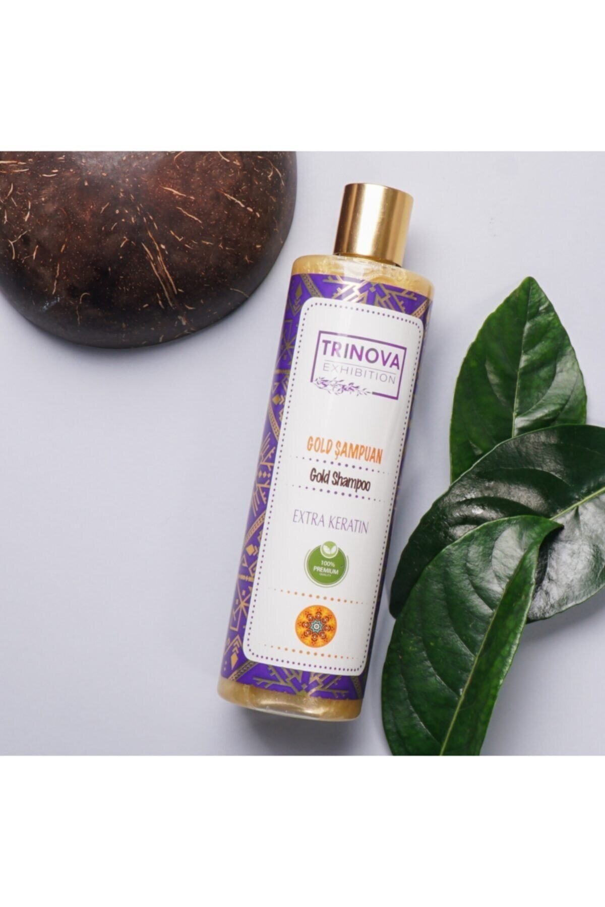 Trinova Keratin Özlü Live Gold Şampuan 375ml Tuz Içermez GOLD