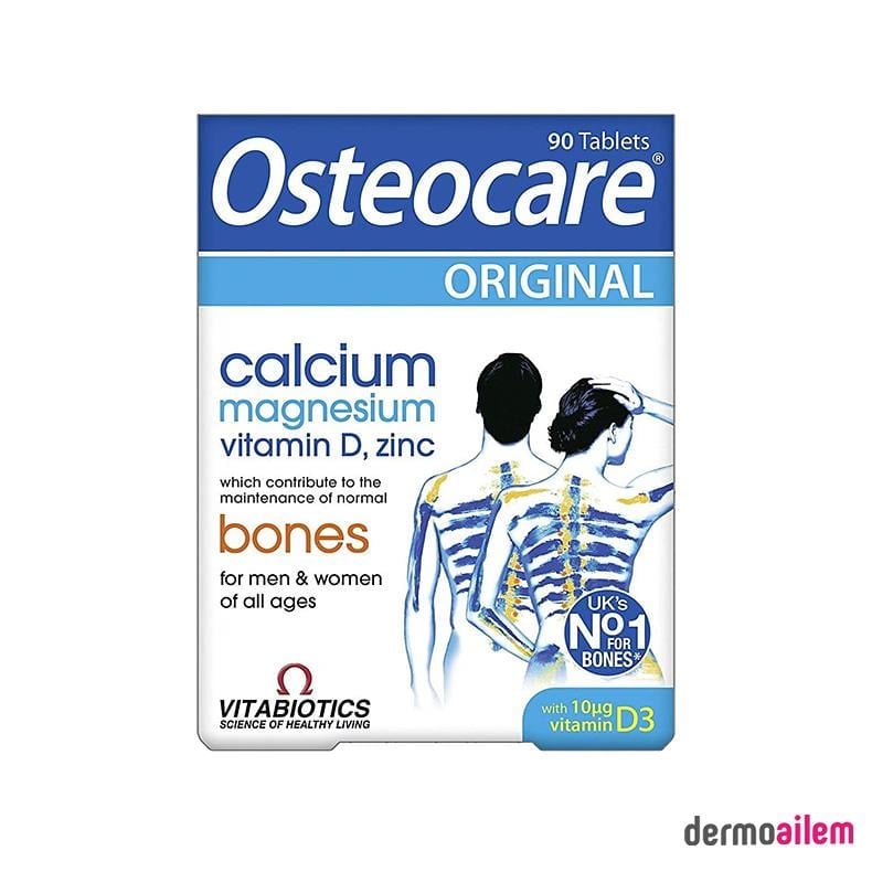 Vitabiotics Osteocare Kalsiyum Magnezyum Vitamin 90 Tablet