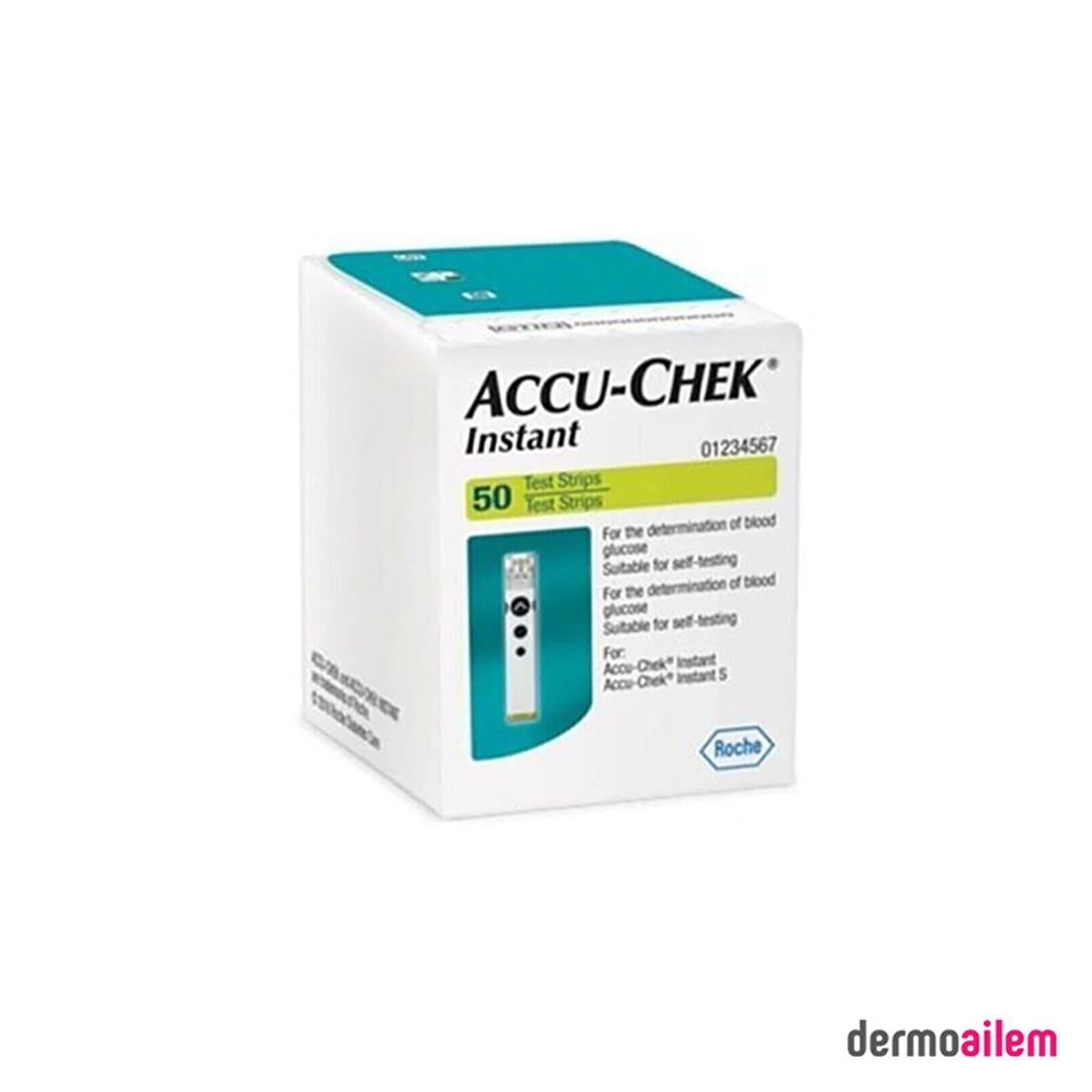 Test KitleriRocheAccu-Chek Instant Şeker Ölçüm 50 Strip