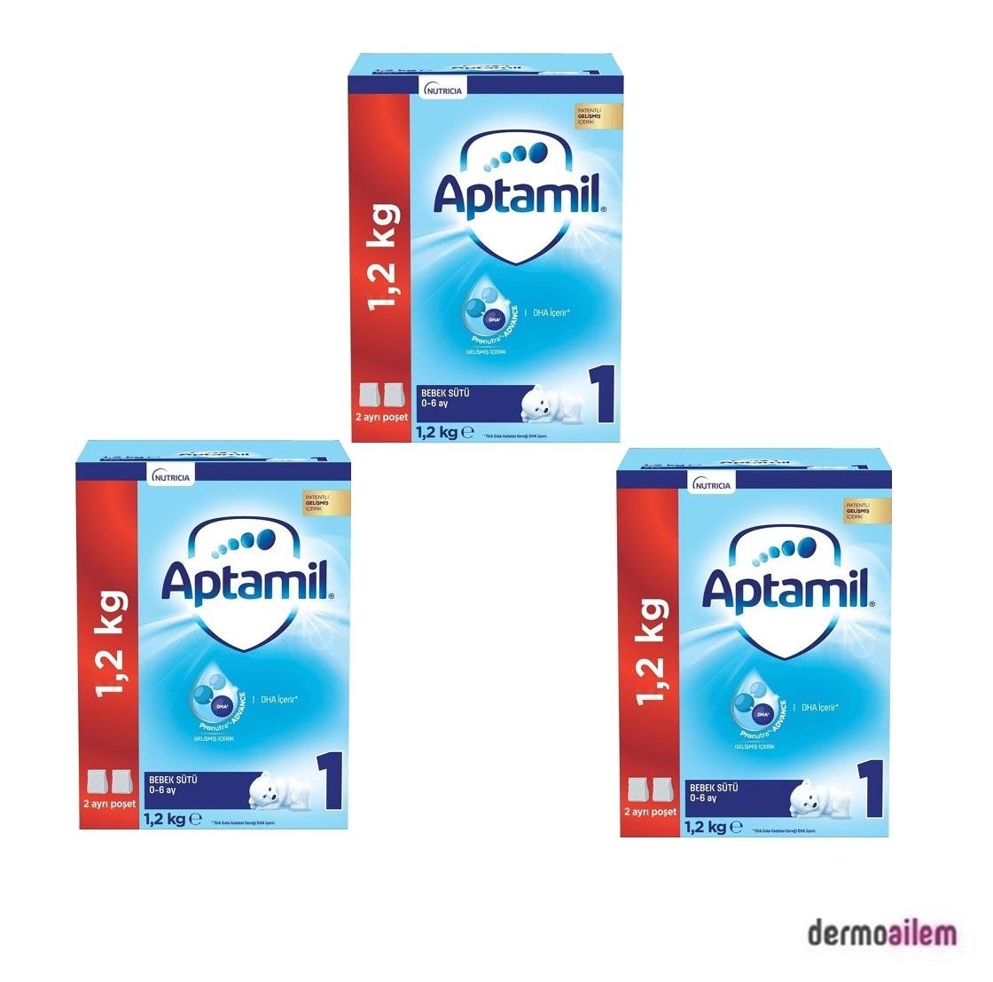 MamalarAptamilAptamil 1 Bebek Sütü 1200 gr 3'lü