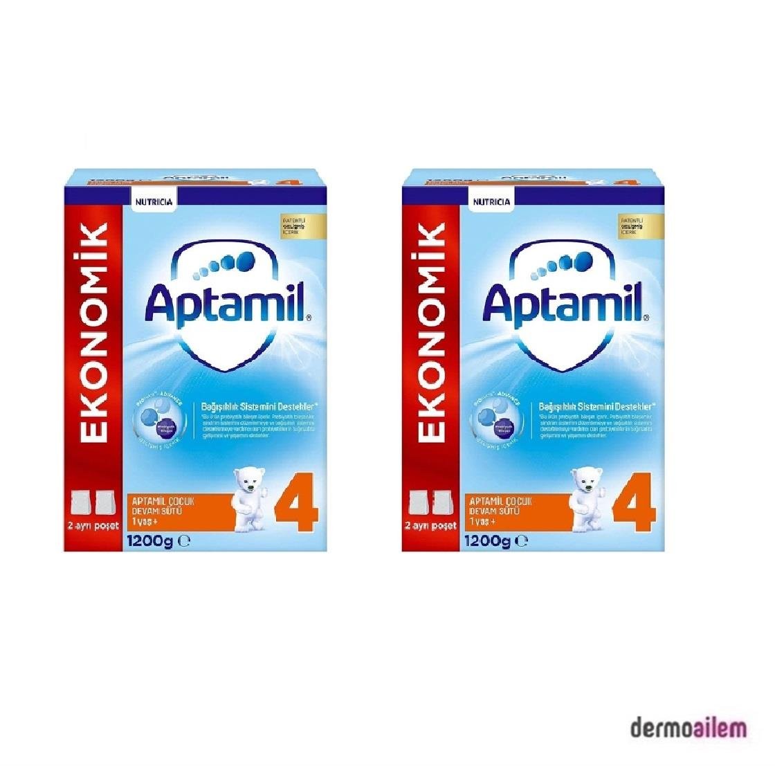 MamalarAptamilAptamil 4 Çocuk Devam Sütü 1200 gr 2'li