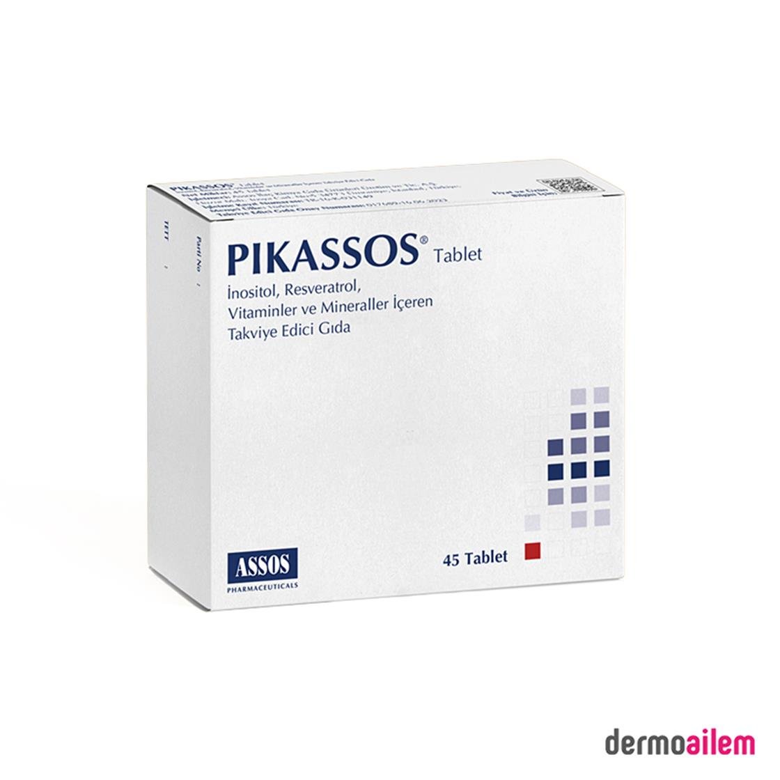 Takviye Edici GıdalarAssosAssos Pikassos 45 Tablet