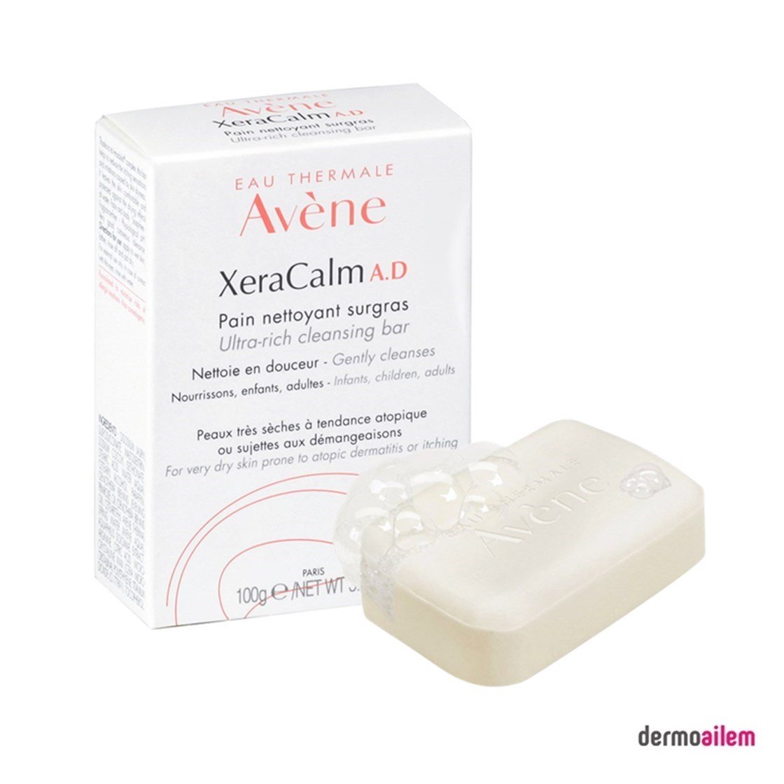Vücut Temizleme & Duş JeliAveneAvene XeraCalm A.D Pain Nettoyant Surgras 100 gr