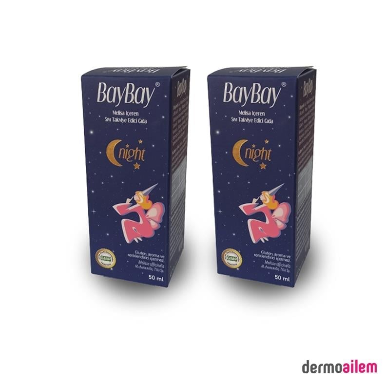 Takviye Edici GıdalarEna FarmaBaybay Damla Night Melisa İçeren Takviye Edici Gıda 50 ml 2 Adet