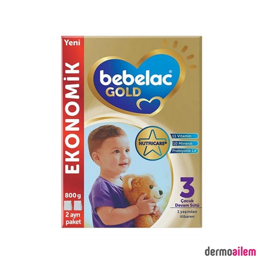 MamalarBebelacBebelac Gold 3 Çocuk Devam Sütü 800 gr (SKT:09.11.2024)