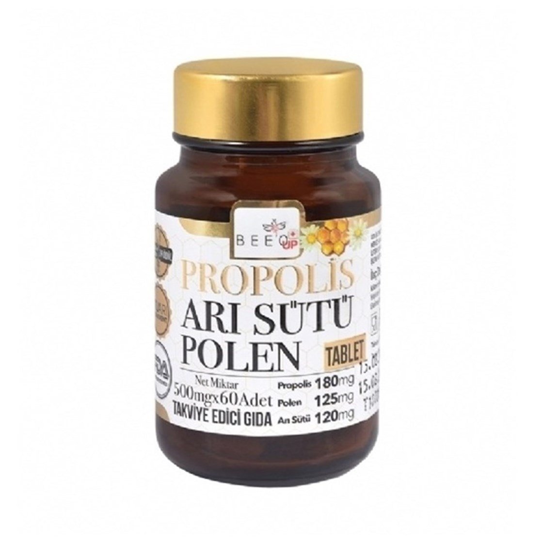 Takviye Edici GıdalarBee'o UpBee'o Up Propolis Arı Sütü Polen 60 Tablet