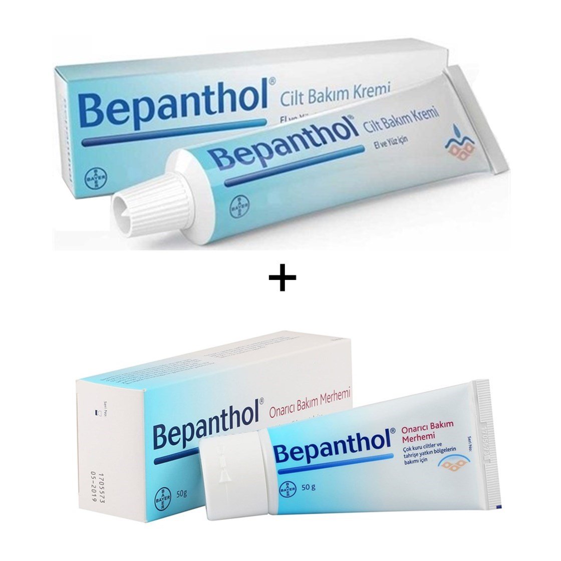 Nemlendirici & OnarıcıBepantholBepanthol Cilt Bakım Kremi 100 gr + Onarıcı Bakım Merhemi 50 gr