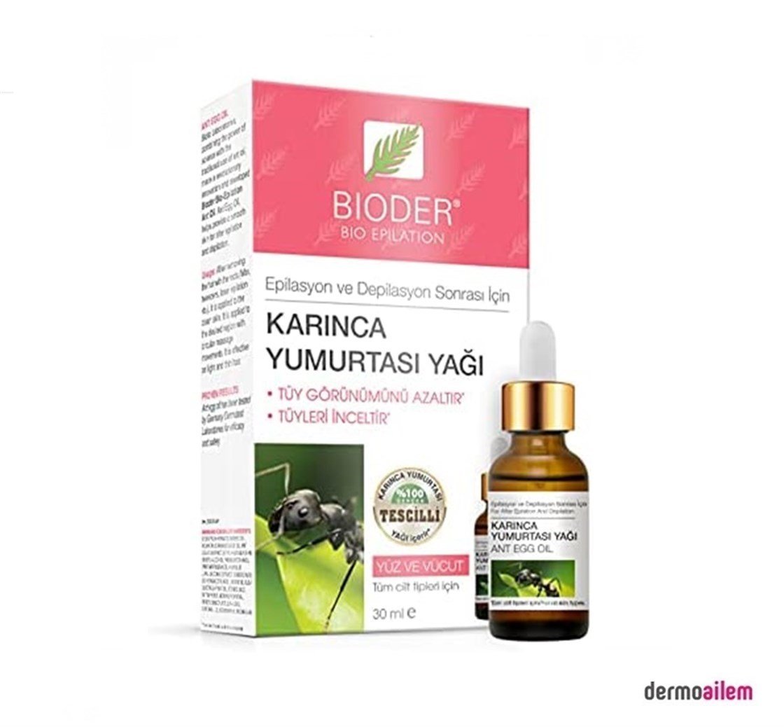 Tüy GidericilerBioderBioder Bio Epilation Tüy Azaltıcı Karınca Yumurtası Yağı 30 ml