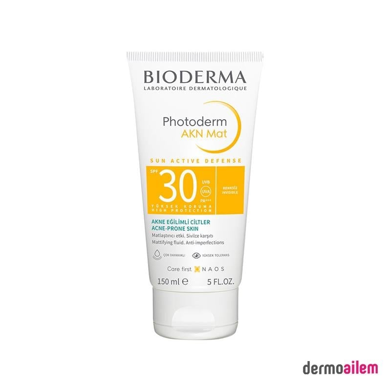 Spf 20 & 50 ArasıBiodermaBioderma Photoderm AKN Mat Spf30+ Güneş Koruyucu Krem 150 ml