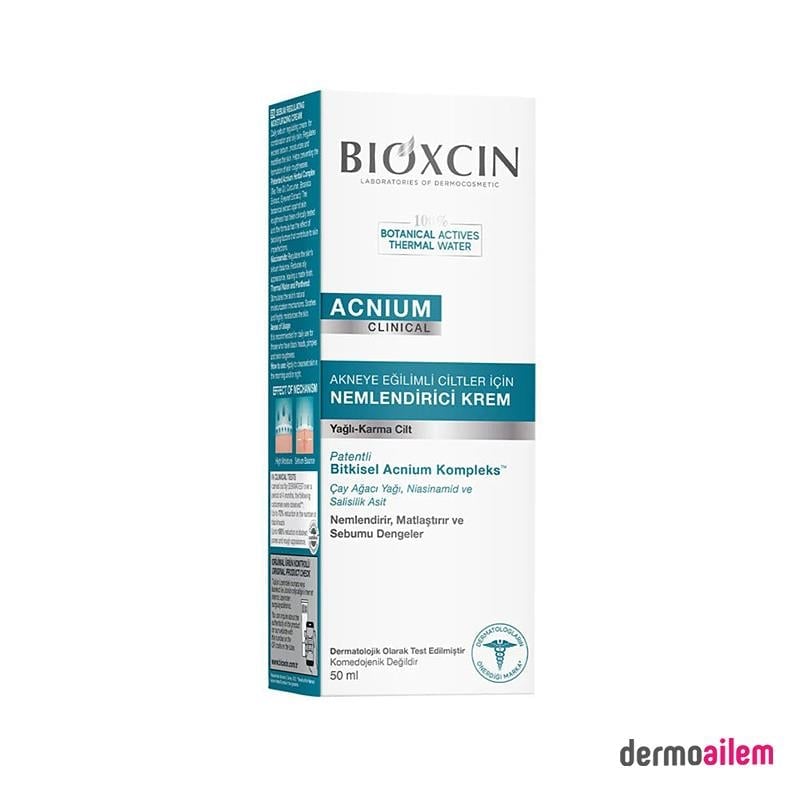 Akne Sivilce Bakım ÜrünleriBioxcinBioxcin Acnium Sebum Dengeleyici Nemlendirici Krem 50 ml