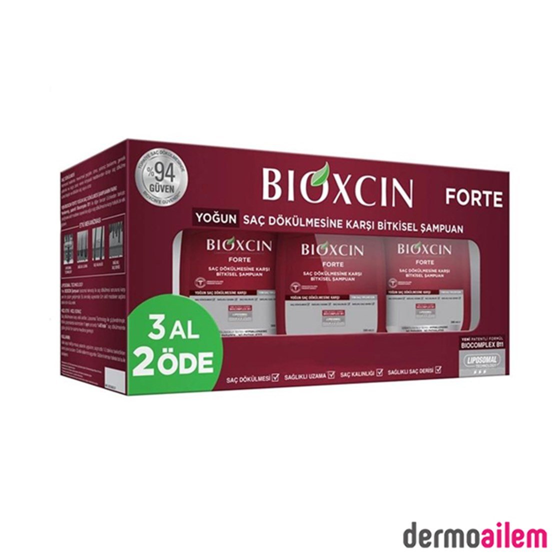 Saç DökülmesiBioxcinBioxcin Forte Saç Dökülmesine Karşı Bakım Şampuanı 300 ml - 3 Al 2 Öde