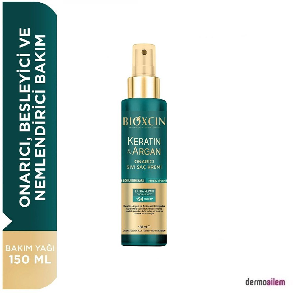 Saç KremleriBioxcinBioxcin Keratin & Argan Onarıcı Sıvı Saç Bakım Kremi 150 ml - Yıpranmış Ve Hasar Görmüş Saçlar