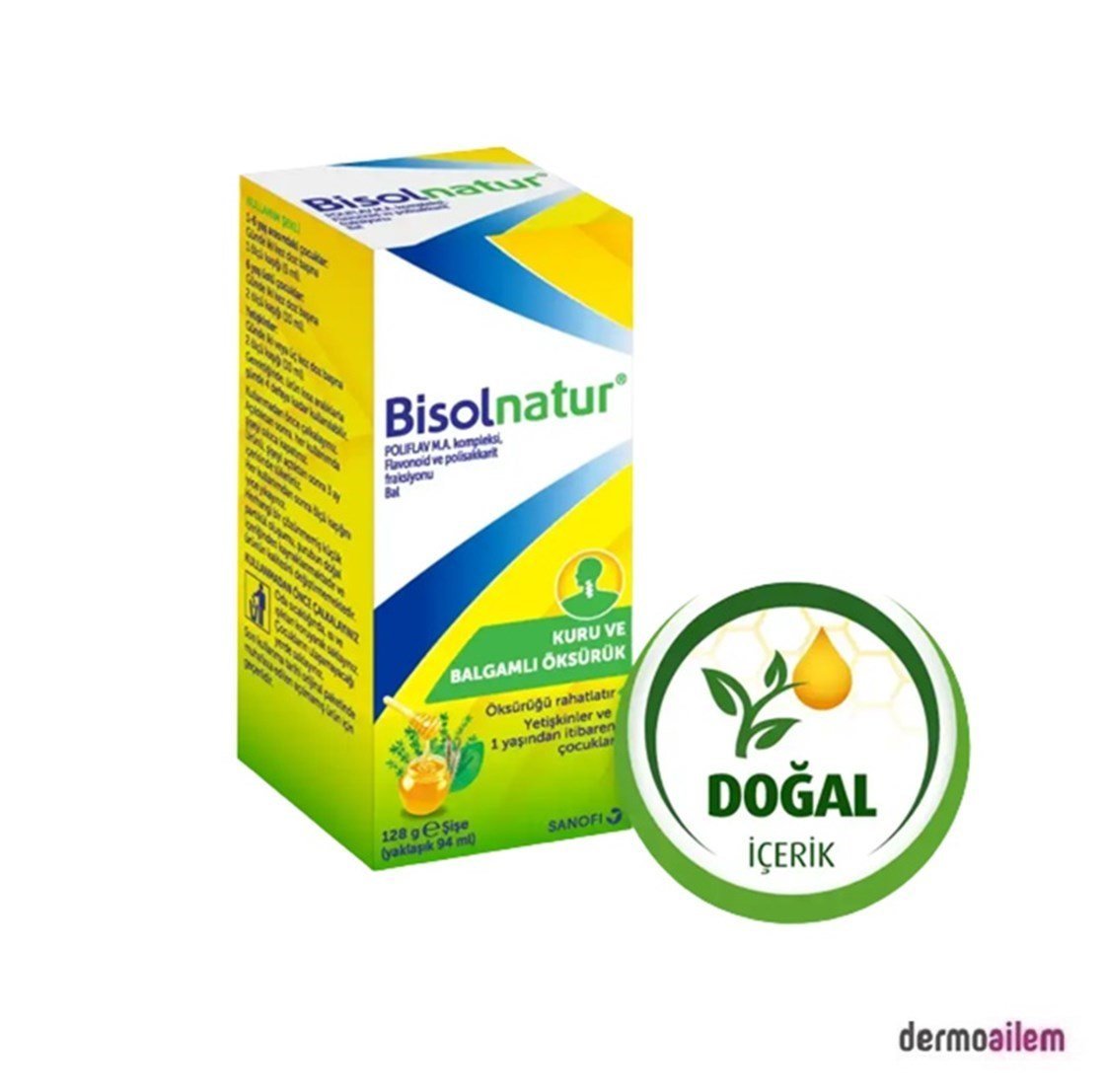 Takviye Edici GıdalarBisolnaturBisolnatur 128 gr Öksürük Şurubu