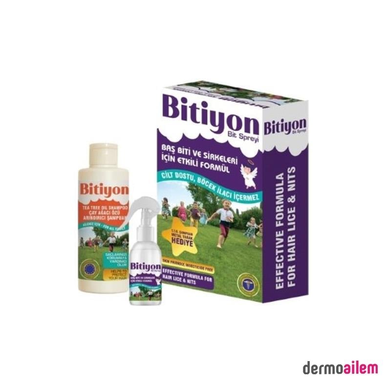 Böcek Kovucularİyon MedicalBitiyon Bit Seti Şampuan 150 ml+Sprey 100 ml