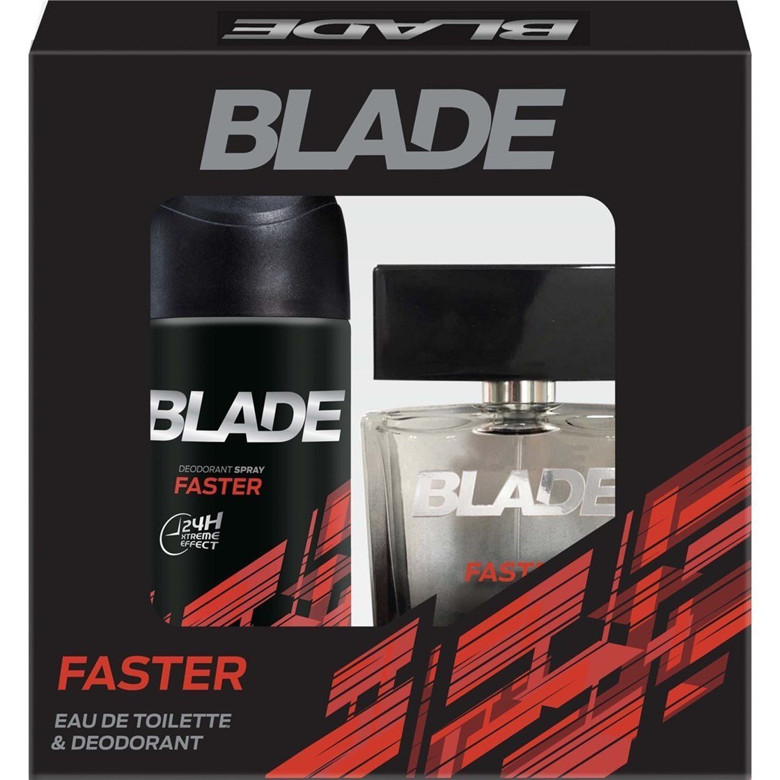 Erkek ParfümBladeBlade Faster EDT 100 ml + Deo Sprey 150 ml Erkek Parfüm Seti
