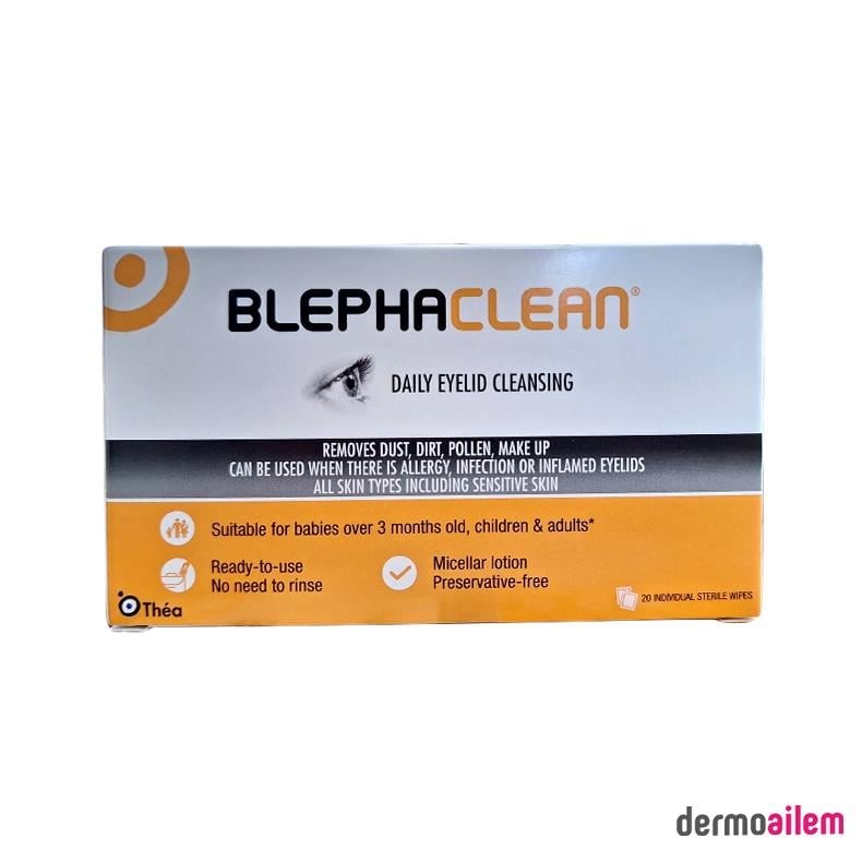 Göz SağlığıThea Blephaclean 20 Adet Göz Makyaj Temizleme Mendili