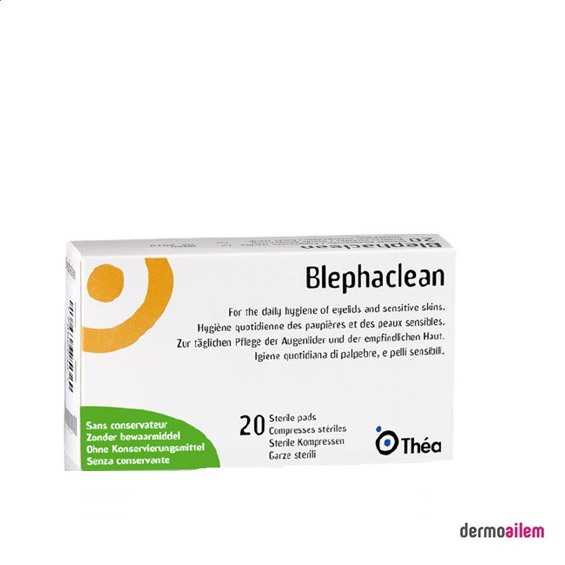Göz SağlığıTheaBlephaclean 20 Adet Göz Makyaj Temizleme Mendili