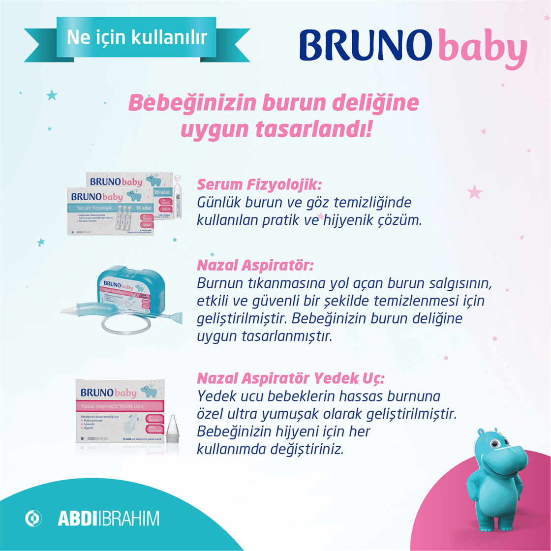 Bebek Sağlık ÜrünleriBrunoBruno Baby Serum Fizyolojik 5 ml x 20 Adet