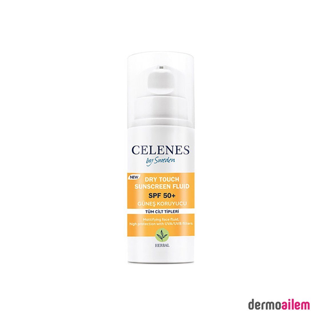 Spf 20 & 50 ArasıCelenesCelenes By Sweden Dry Touch Spf50+ Güneş Koruyucu 50 ml