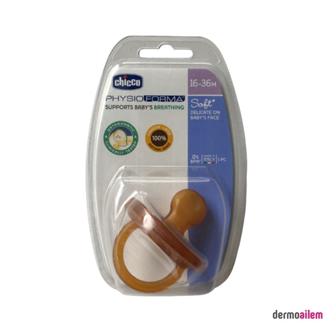Biberon & Emzik & OyuncakChiccoChicco Physio Forma Soft Kauçuk Emzik 16-36 Ay