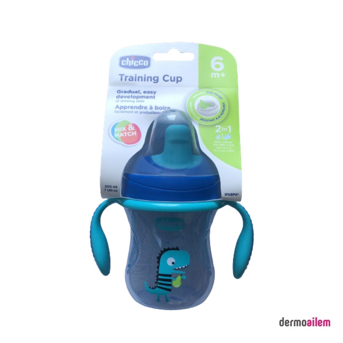 Biberon & Emzik & OyuncakChiccoChicco Yarı Yumuşak Uçlu Eğitim Bardağı 6 Ay Mavi 200 ml