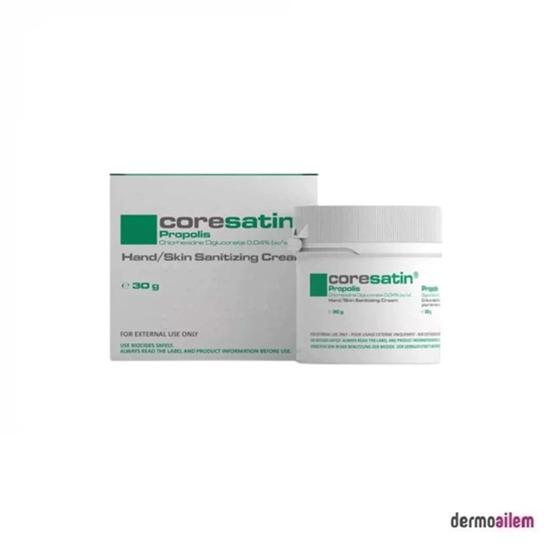 Nemlendirici & OnarıcıCoresatinCoresatin Propolis Fungicidal Barrier Kavanoz 30 gr Mantar Kremi