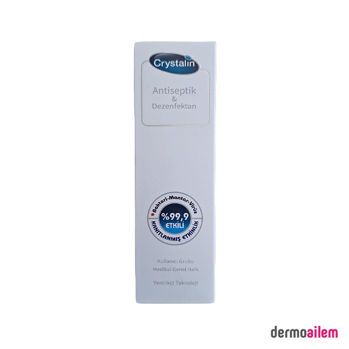 Ağız İçi Yara ve Aft BakımıCrystalinCrystalin Antiseptik&Dezenfektan 100 ml