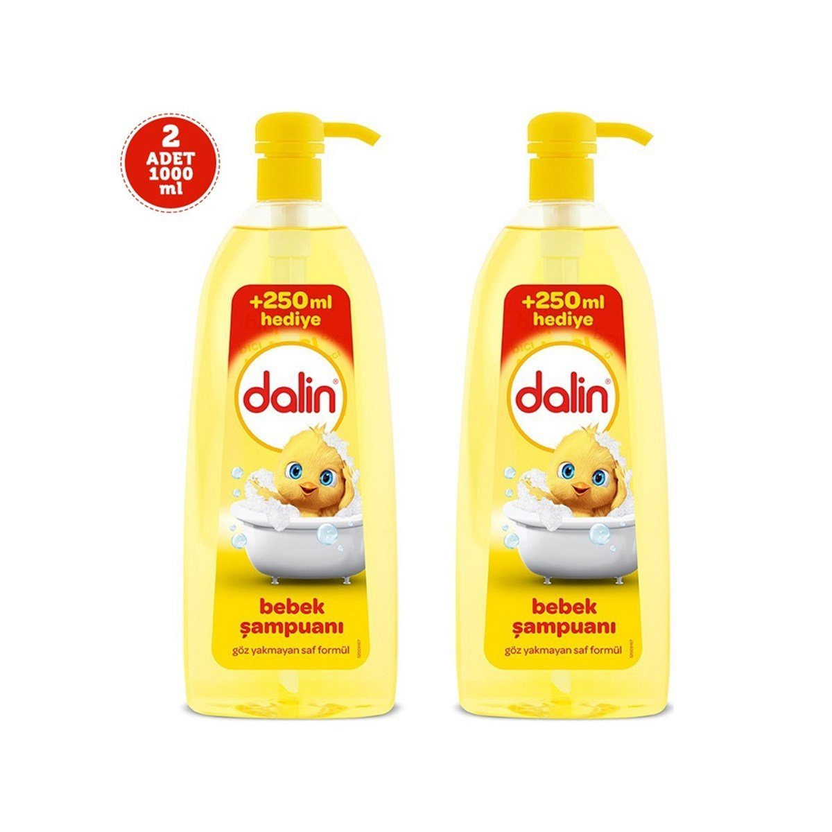 ŞAMPUAN & DUŞ JELİDalinDalin Bebe Şampuanı 1000 ml x 2 Adet
