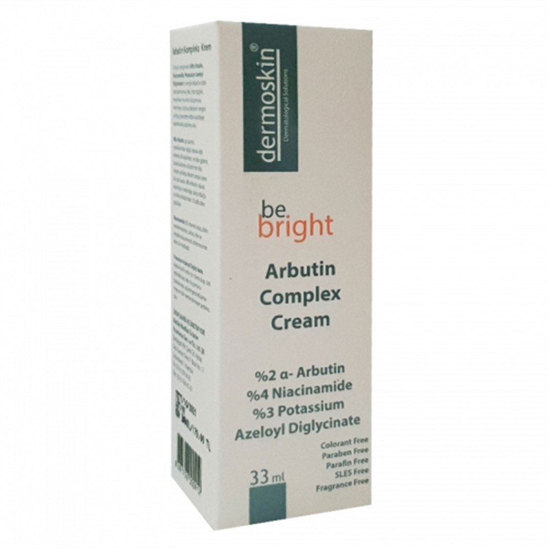Lekeli Ciltler & AydınlatıcıDermoskinDermoskin Be Bright Arbutin Kompleks Krem 33 ml