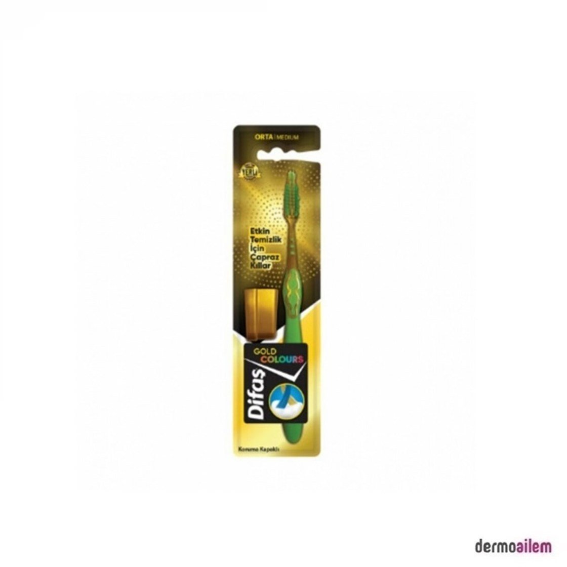 Diş FırçalarıDifaşDifaş Gold Colours Orta Diş Fırçası
