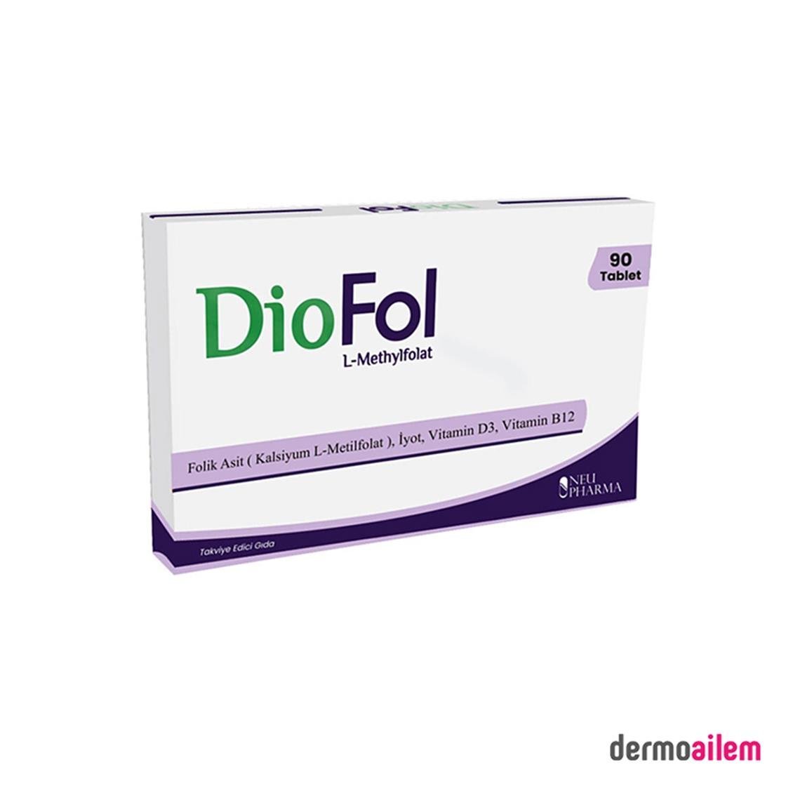 Takviye Edici GıdalarNeuPharmaDiofol L-Methylfolat 90 Tablet